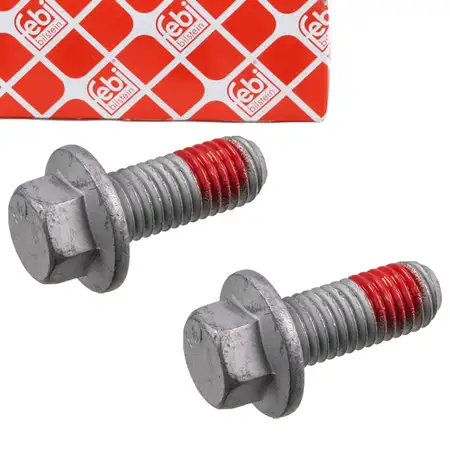 2x febi 182456 Schraube Bremssattel f&uuml;r FORD Fiesta 7 C-Max DM2 Focus 1 2 Kuga 1 1 2 3