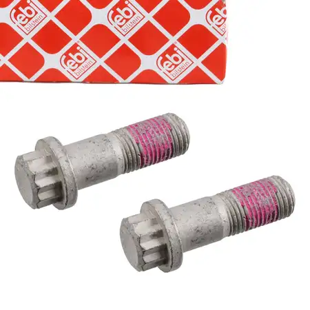 2x febi 182468 Schraube Bremssattel f&uuml;r LAND ROVER Defender Discovery 1 2 Range Rover 1 2