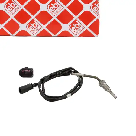 febi Abgastemperatursensor f&uuml;r VW Polo 5 6R 6C SEAT Ibiza 4 SKODA Fabia 2 5J 1.2 TDI