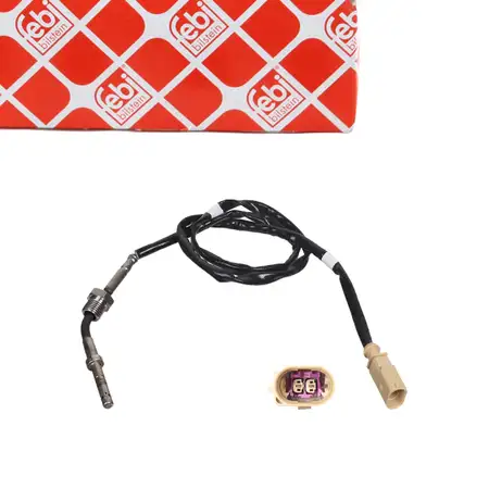 febi Abgastemperatursensor f&uuml;r VW Polo 5 6R 6C SEAT Ibiza 4 SKODA Fabia 2 5J 1.2 TDI