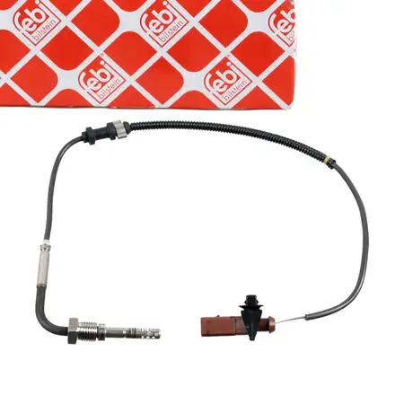 febi Abgastemperatursensor f&uuml;r VW Polo 5 AUDI A1 8X SEAT Ibiza 4 SKODA Fabia 2 1.2/1.6 TDI