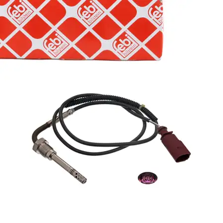 febi Abgastemperatursensor f&uuml;r VW Touareg 7L 5.0 TDI AUDI Q7 4LB 3.0/3.6/4.2/6.0 TDI links
