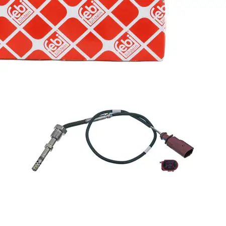 febi Abgastemperatursensor f&uuml;r VW Polo 9N 9A SEAT Ibiza 3 4 SKODA Fabia 2 1.4/1.9 TDI