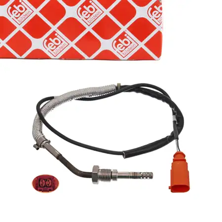 febi Abgastemperatursensor f&uuml;r VW Polo 9N 9A SEAT Ibiza 3 4 SKODA Fabia 2 1.4/1.9 TDI