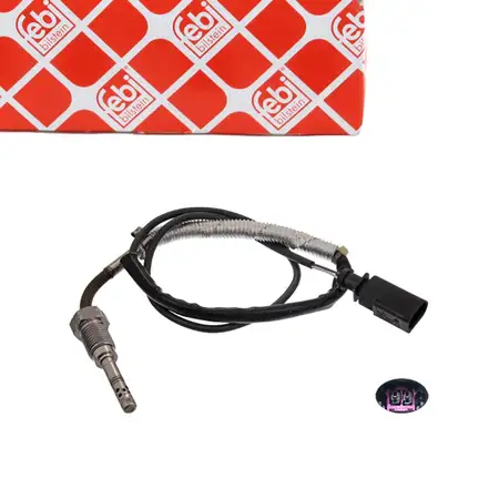 febi Abgastemperatursensor f&uuml;r VW Polo 9N 9A SEAT Ibiza 3 4 Cordoba SKODA 2 1.4/1.9 TDI
