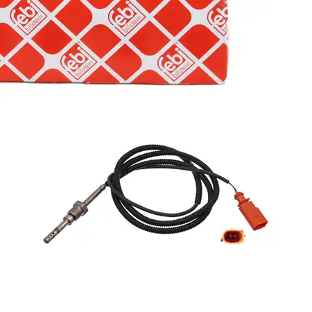 febi 49295 Abgastemperatursensor Sensor f&uuml;r VW Touareg 7L AUDI Q7 4LB 3.0 TDI 059906088AC