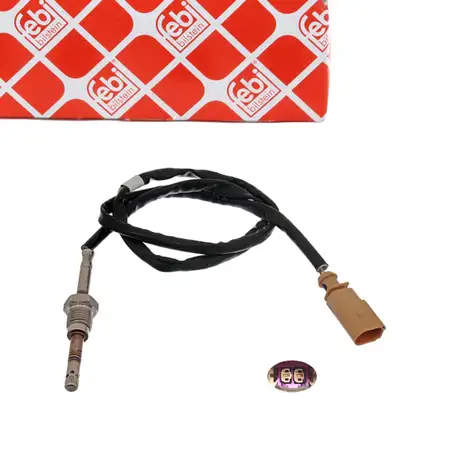 febi Abgastemperatursensor f&uuml;r VW Golf 5 6 AUDI 8P SEAT Leon 1P SKODA 2 1Z 1.6/2.0 TDI
