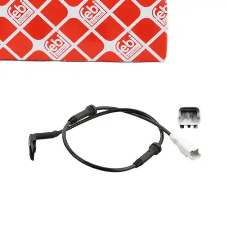 febi ABS Wheel Speed Sensor for CITROEN Berlingo, C4 Picasso, and PEUGEOT Partner (front), 4545.E7