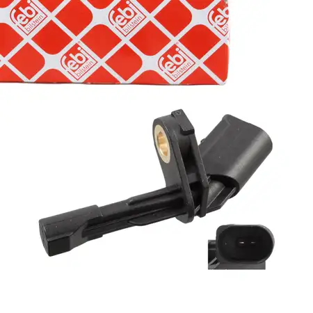 febi ABS Sensor Raddrehzahl f&uuml;r VW Golf 5 6 Passat B6 AUDI A1 8X SEAT Leon 1P hinten links