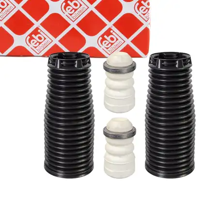 febi Dreckschutz + Anschlagpuffer Satz f&uuml;r VW Crafter MAN TGE Vorderachse 2N0412303K