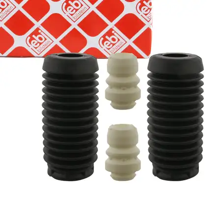 febi 106125 Dreckschutz + Anschlagpuffer Satz f&uuml;r FORD Fiesta 5 JH VAN Vorderachse 1146129