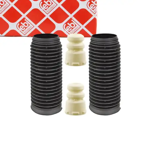 febi Dreckschutz + Anschlagpuffer Satz f&uuml;r VW Passat B6 Touran Caddy 3 SEAT Alhambra vorne