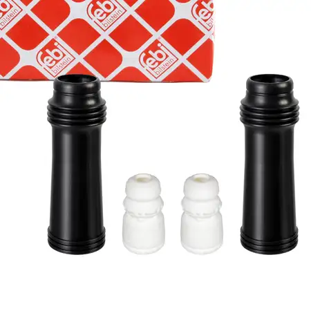 febi Dreckschutz + Anschlagpuffer Satz f&uuml;r HYUNDAI ix35 KIA Sportage 3 Ceed Optima hinten