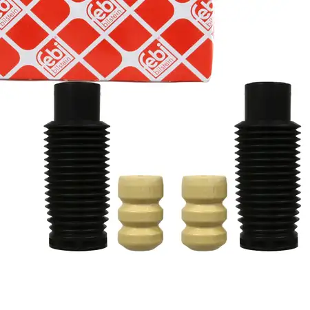 febi 13085 Dreckschutz + Anschlagpuffer Satz f&uuml;r PEUGEOT 206 206+ Vorderachse 5254.29