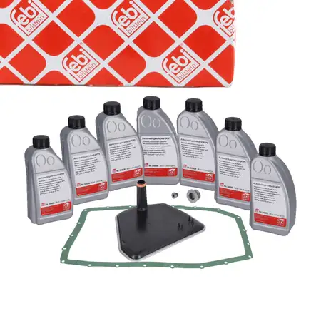 febi 176875 Getriebefilter Satz 6HP26 6HP32 Automatik + 7L Getriebe&ouml;l f&uuml;r BMW X3 E83 X5
