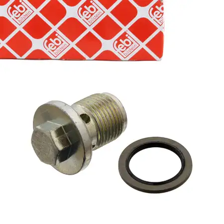 febi 48882 &Ouml;lablassschraube + Dichtring f&uuml;r ALFA ROMEO CHRYLER FIAT JEEP LANCIA OPEL SAAB