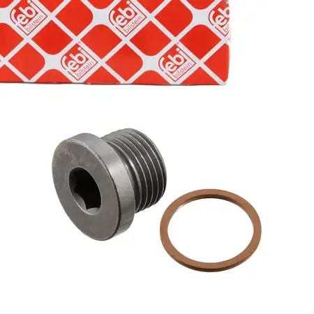 febi 48895 &Ouml;lablassschraube + Dichtring f&uuml;r BMW F20 E36 E60 F10 E63 F12 F65 X5 07119905428