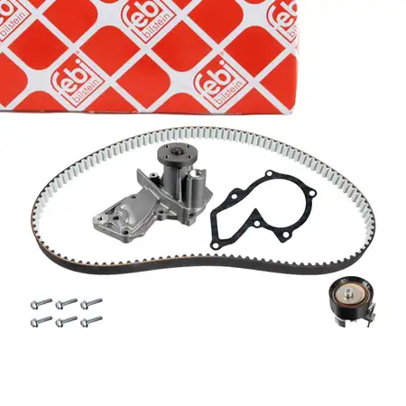 febi Timing Belt Kit + Water Pump for FORD Focus 3, Mondeo 4, Volvo V40, V60, V70 3, 1.6