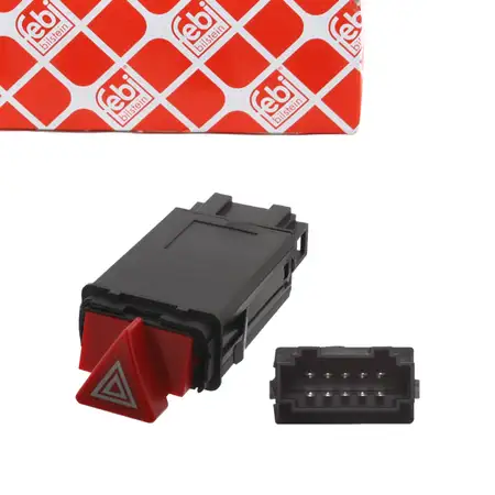 febi 37783 Warnblinkschalter Warnblinker Druckschalter f&uuml;r AUDI Avant Allroad 4B0941509C