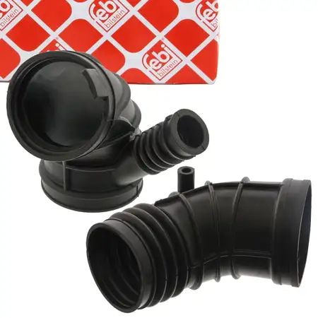 2x febi Ansaugschlauch Drosselklappe + Luftmassenmesser f&uuml;r BMW 3er E46 330i 231 PS M54