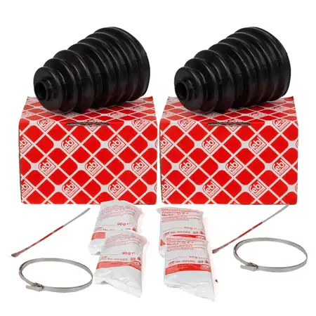 2x febi 27111 Achsmanschette Faltenbalg Antriebswelle UNIVERSAL vorne / hinten