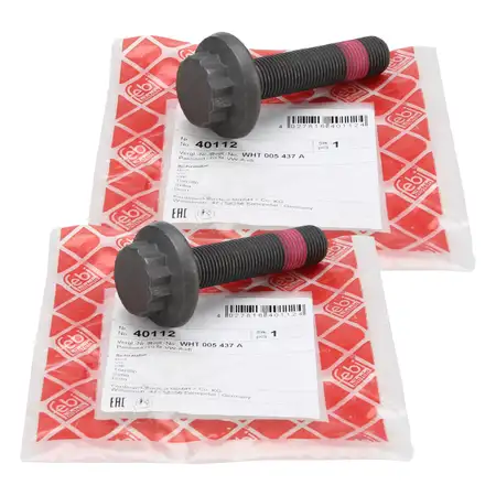 2x febi Achsschraube Antriebswelle f&uuml;r VW Golf 5 6 7 8 AUDI A1 A3 Q2 Q3 TT vorne/hinten