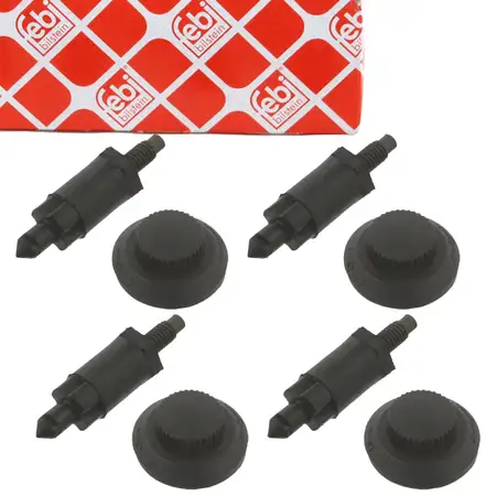 4x febi 100501 Anschlagpuffer Vibrationsd&auml;mpfer Motorabdeckung f&uuml;r CITROEN C5 1 PEUGEOT