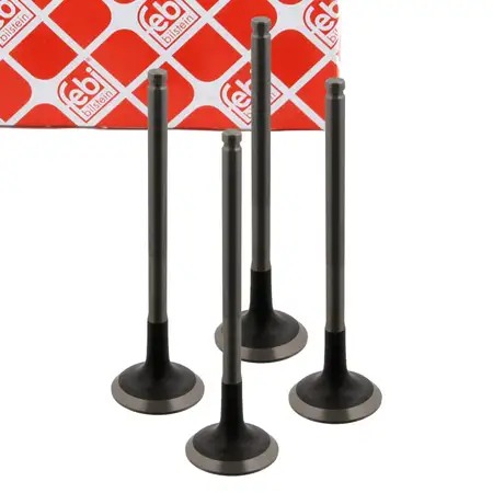 4x febi 34386 Auslassventil f&uuml;r RENAULT Clio 1 2 Kangoo Twingo 1 2 1.2 54/58/60 7701469269