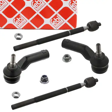 2x febi PROKIT Spurstange + Spurstangenkopf f&uuml;r MAZDA 3 (BK) (BL) 5 (CR19) (CW) vorne