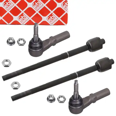 2x febi PROKIT Spurstange Axialgelenk + Spurstangenkopf f&uuml;r OPEL Insignia A vorne