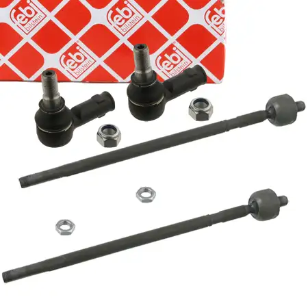 2x febi PROKIT Spurstange + Spurstangenkopf f&uuml;r MERCEDES Sprinter B901-904 VW LT 2 vorne