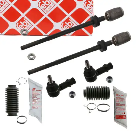 2x febi PROKIT Spurstange + Kopf + Manschette f&uuml;r VW Golf 1 Jetta 1 Scirocco vorne