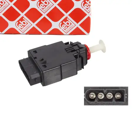 febi Bremslichtschalter Bremsleuchte f&uuml;r BMW 3er E30 E36 5er E34 Z3 LAND ROVER Discovery 1
