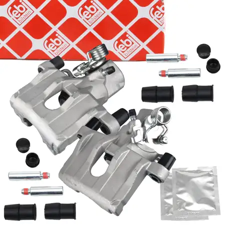 2x febi Bremssattel &Oslash; 38mm + F&uuml;hrungsh&uuml;lsen f&uuml;r FORD Focus 1 2 C-Max DM2 MAZDA 3 BK hinten