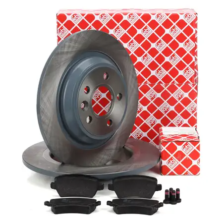 febi Bremsscheiben Bel&auml;ge f&uuml;r VOLVO S60 2 S80 2 1 XC70 2 elektr. Feststellbremse hinten