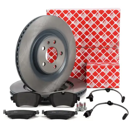 febi Bremsscheiben + Bremsbel&auml;ge + Sensor f&uuml;r AUDI A8 4N D5 Q7 4M VW Touareg CR7 hinten