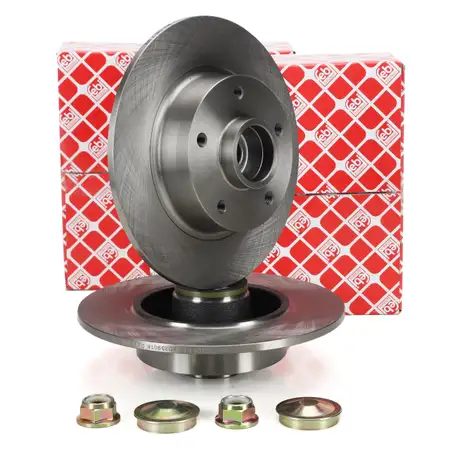 febi 38306 Bremsscheiben + Radlager Satz f&uuml;r RENAULT Fluence L3_ Megane 3 hinten