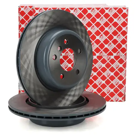 febi 104804 Bremsscheiben Satz f&uuml;r BMW 5er F10 F11 520-530i 518-530d hinten 34216898733