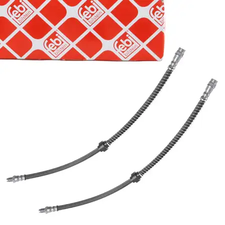 2x febi 183014 Bremsschlauch f&uuml;r CITROEN Berlingo Xsara Picasso PEUGEOT Partner vorne