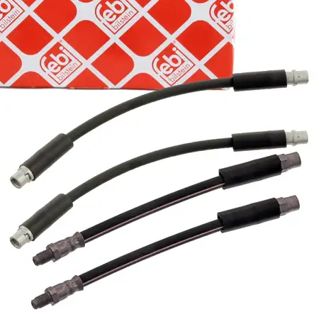 4x febi Bremsschlauch Bremsleitung f&uuml;r AUDI A4 8D B5 quattro A6 4A C4 vorne + hinten