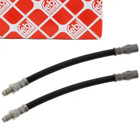 2x febi 01747 Bremsschlauch f&uuml;r BMW 3er E30 E36 5er E28 E34 E24 E23 E31 Z1 hinten 1159881