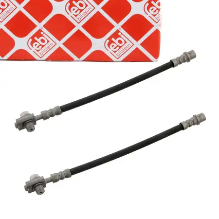 2x febi 23160 Bremsschlauch Bremsleitung f&uuml;r AUDI A4 8E B6 B7 SEAT Exeo 3R hinten