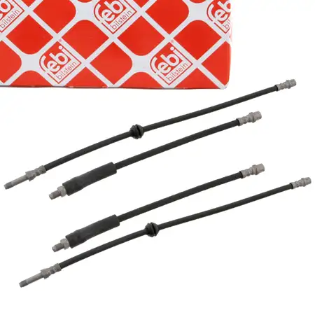 4x febi Bremsschlauch Bremsleitung f&uuml;r MERCEDES Viano Vito/Mixto W639 vorne + hinten