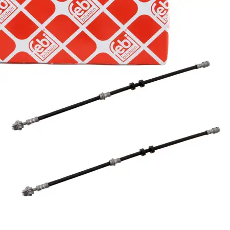 2x febi 28673 Bremsschlauch f&uuml;r VW Polo 4 9N Fox SEAT Ibiza 3 SKODA Fabia 1 2 vorne
