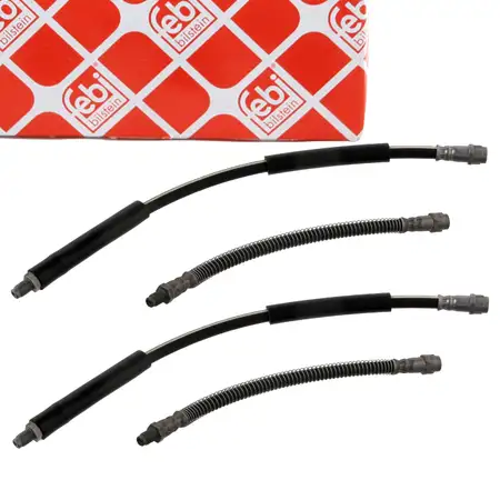 4x febi Bremsschlauch Bremsleitung f&uuml;r MERCEDES E-Klasse W211 S211 CLS 219 vorne + hinten