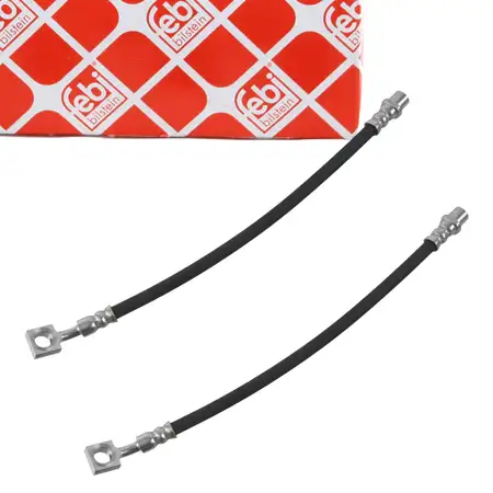 2x febi 172500 Bremsschlauch f&uuml;r OPEL Signum CC Vectra C SAAB 9-3 YS3F hinten 24436542