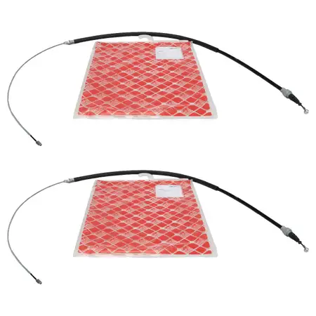 2x febi 24412 Bremsseil f&uuml;r VW Golf 5 AUDI A3 8P SKODA Octavia 3 SEAT Leon hinten