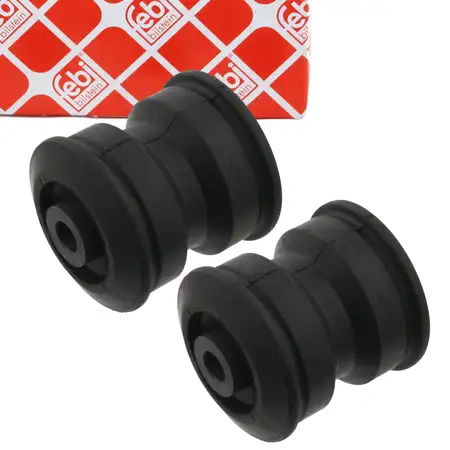 2x febi Lagerbuchse Blattfeder f&uuml;r MERCEDES Sprinter B906 B907 B910 Crafter 2E 2F hinten