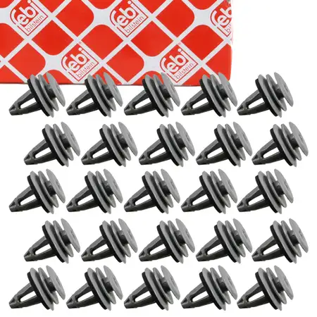 25x febi 182175 Clips Klemme Befestigungsclips Verkleidung f&uuml;r BMW MINI 51418224781