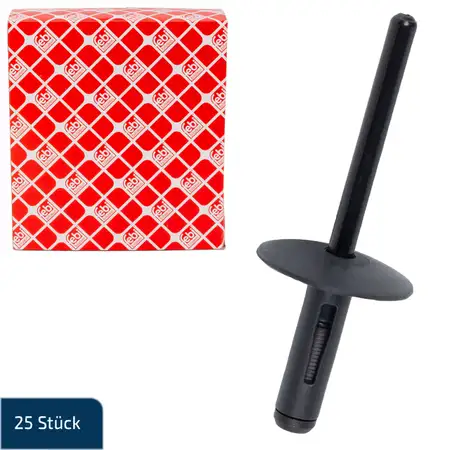 25x febi 182181 Clips Klemme Blindniete Spreizniete Befestigungsclips f&uuml;r BMW 51717002953